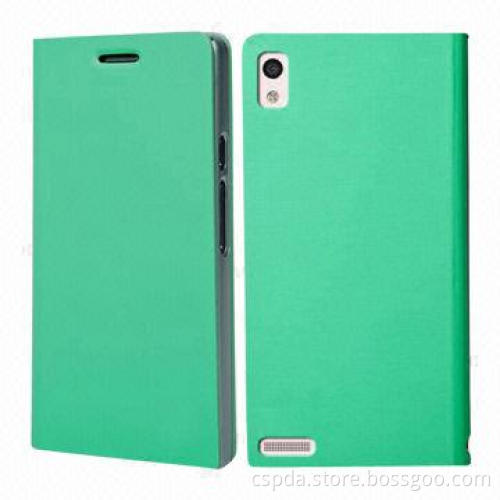 New Arrival Folio PU Leather Mobile Phone Case for Huawei Ascend P6